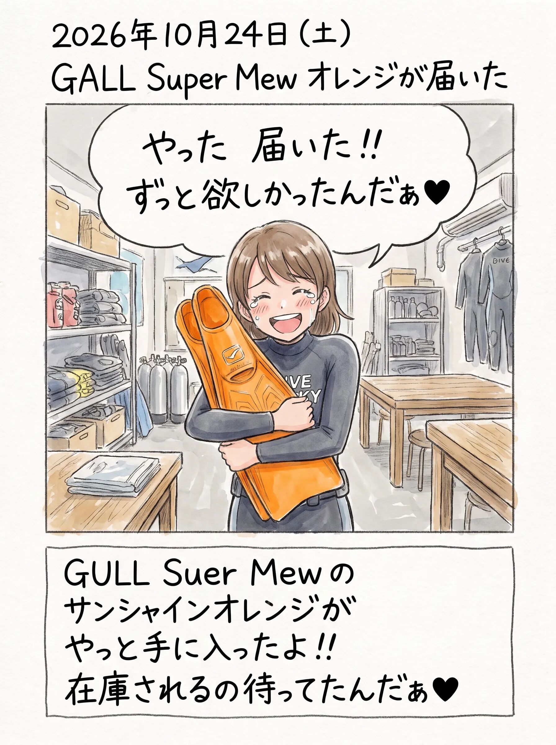 GULL Super Mew サンシャインオレンジを MNG して泣いて喜ぶ葵ちゃん